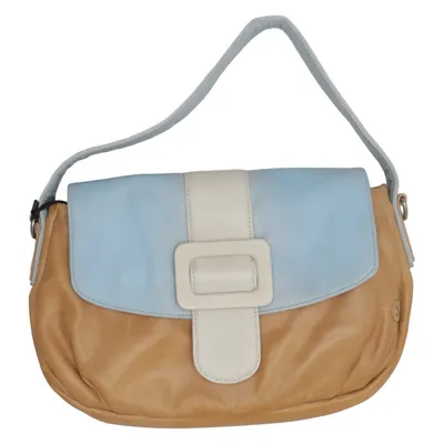 Shoulder-bag (Blue, Brown, White) from Depeche