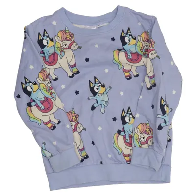 Collegetröja (Blå, Flerfärgad) från Bluey Bomull
