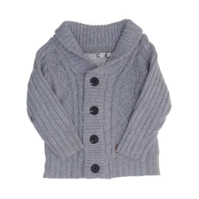 Cardigan (Grijs) van Cubus Katoen, Nylon, Viscose