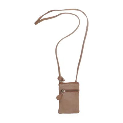 Mobilväska (Beige) från Pieces Accessories Skinn