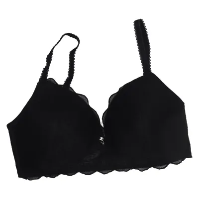 Bralette (Zwart) van Naturana Polyester