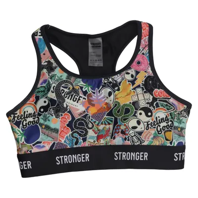 Sport-bh (Meerkleurig) van Stronger Elastaan, Polyester