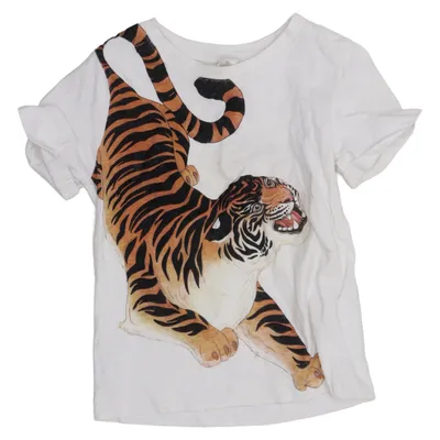 T-shirt (Katie Scott) van Katie Scott x H&M Katoen, Polyamide, Polyester