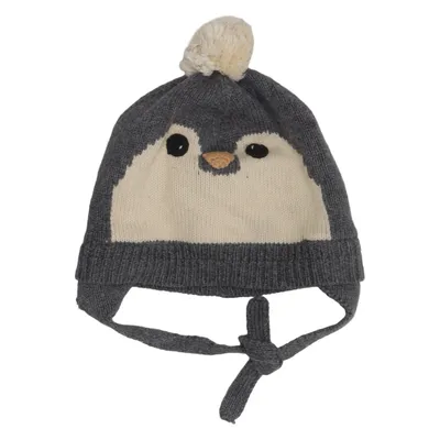 Bobble hat (Gray, White) from Rikiki Cotton, Nylon, Wool