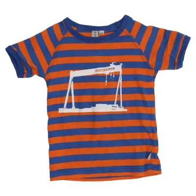 T-shirt (Blau, Orange) von Lollopard Bio-Baumwolle