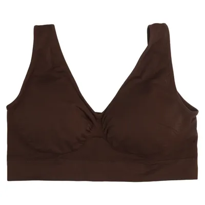 Brassière (Marron) de Creamy Fabrics Élasthane, Polyamide