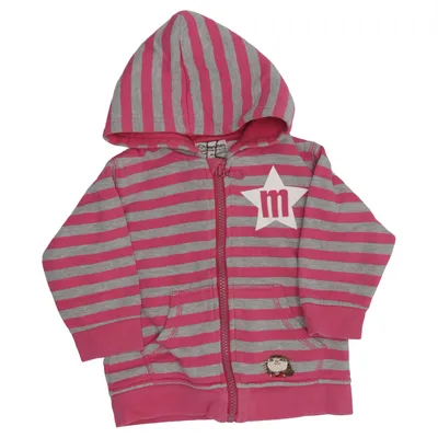 Hættetrøje (Pink, Grå) fra Alfons Åberg Bomuld, Polyester