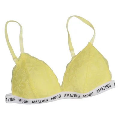 Bralette (Geel) van Mister Lady Elastaan, Polyamide, Polyurethaan