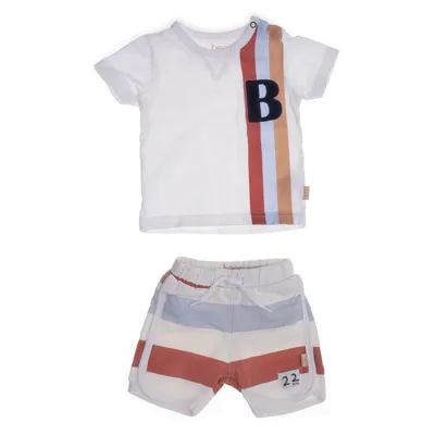 Set (White, Multicolored) from Bess Cotton, Elastane