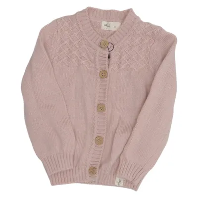 Cardigan (Pink) from Little Jalo Merino wool