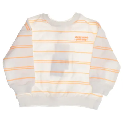 Sweatshirt (Hvid, Orange) fra Zara Bomuld