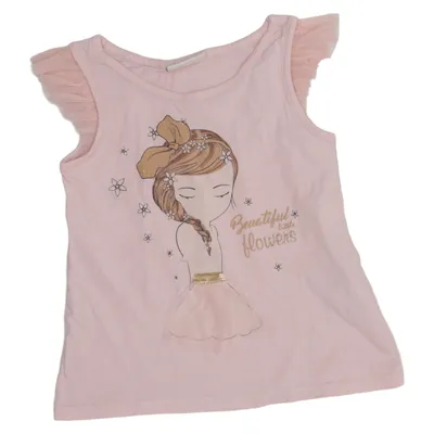 T-shirt (Rose) de LC Waikiki Girls Coton, Polyester