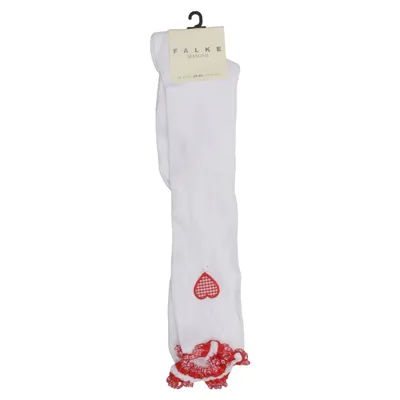 Collants polaires (Blanc, Rouge) de Falke Coton, Polyamide