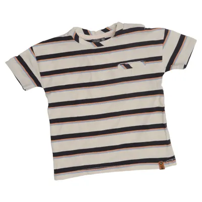 T-shirt (Beige, Black, Multicolored) from Babyface Cotton, Elastane