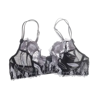 Bralette (Zwart, Zilver) van Chicca Elastaan, Polyamide, Polyester