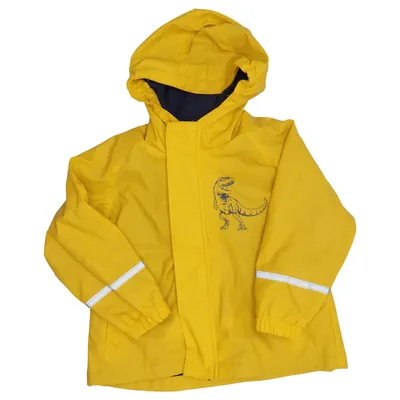 Regenjack (Geel, Blauw) van Kiki & Koko Katoen, Polyester, Polyurethaan