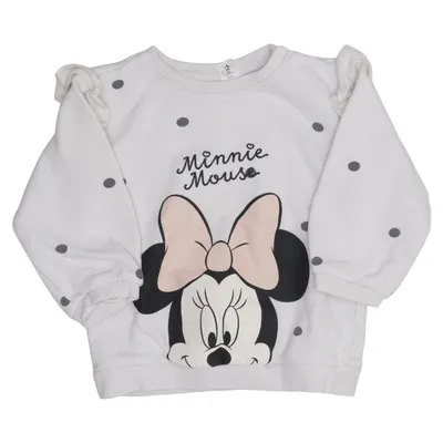 Sweatshirt (Weiß, Schwarz, Pink) von H&M Kids x Disney Baumwolle, Elasthan, Polyester
