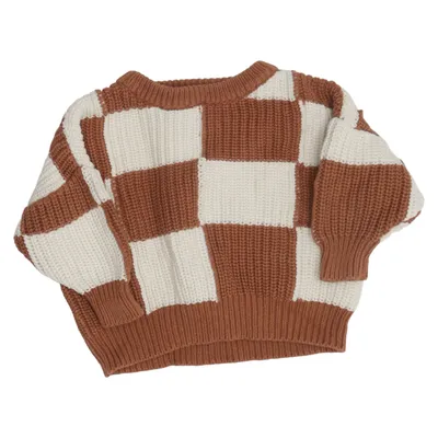 Tröja (Brun, Vit) från Hunter+Rose Bomull