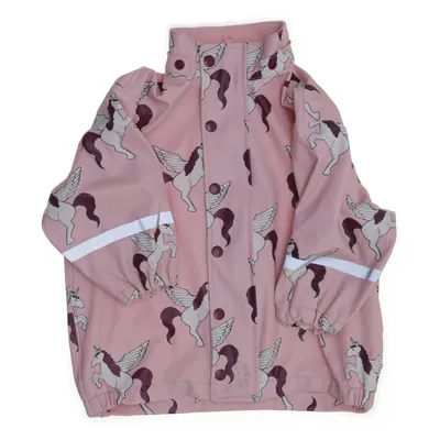 Regenjack (Roze, Meerkleurig) van Lindex Kids Polyurethaan