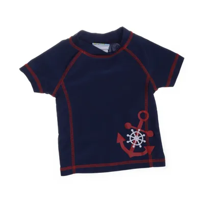 T-shirt de natation (Bleu) de Swimwear Élasthane, Polyester