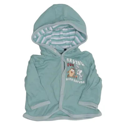 Hoodie (Green, White) from Baby Looney Tunes Cotton