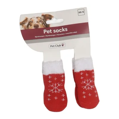 Dog shoes (Red, White) from Pet Club