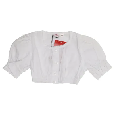 Dirndl blouse (White) from Kaiserjäger Cotton