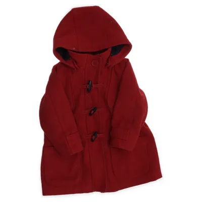 Duffle jas (Rood) van Out Wear by Lindex Polyester, Wol