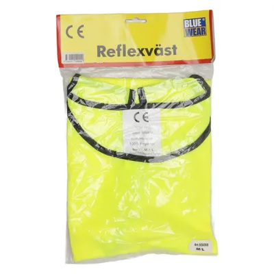 Reflective vest (Yellow) from Blue Wear Polyester
