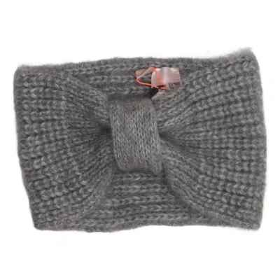 Stirnband (Grau) von Becksöndergaard Merinowolle, Mohair, Polyamid