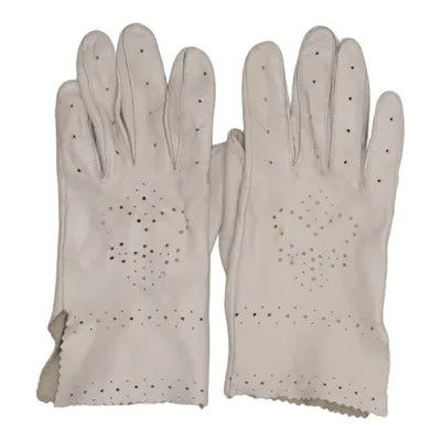 Leren handschoenen (Wit) van Friis & Company Leer