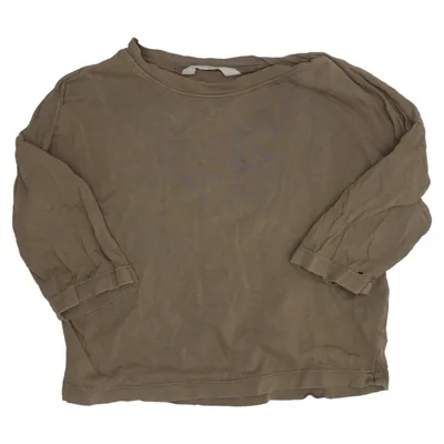 T-shirt à manches longues (Marron) de Façade Coton biologique
