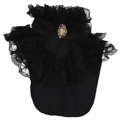 Kraag (Zwart) van Dracula Clothing Katoen, Polyester