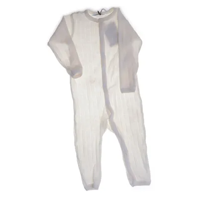 Rompers (White) from Joha Merino wool, Silk