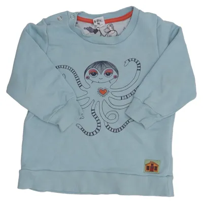 Sweatshirt (Blauw) van Moderska Huset Organisch katoen
