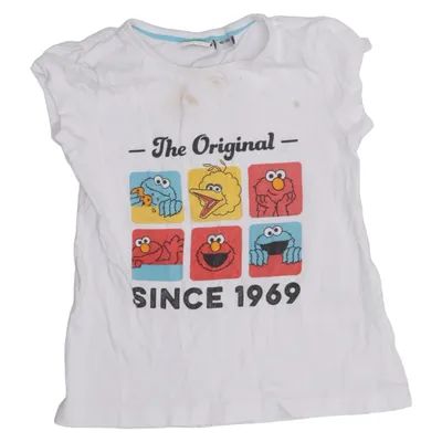 T-shirt (Blanc, Multicolore) de Sesame Street Coton