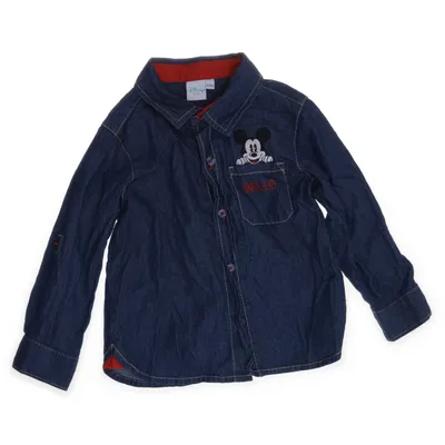 Denim blouse (Blauw) van Disney Baby