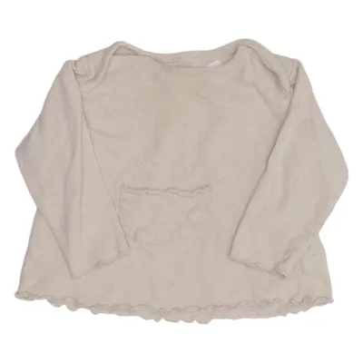 T-shirt à manches longues (Beige) de Play Up Lin, Coton biologique