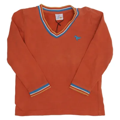Pullover (Orange) from Disunecouleur Elastane, Organic cotton