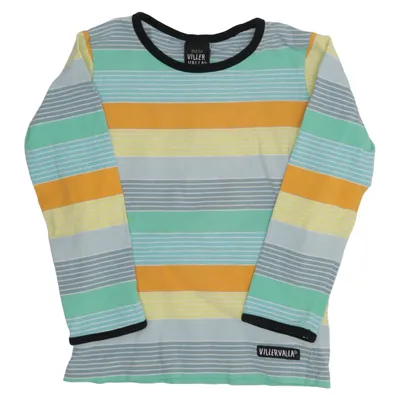 Långärmad t-shirt (Flerfärgad) från Villervalla Bomull, Elastan