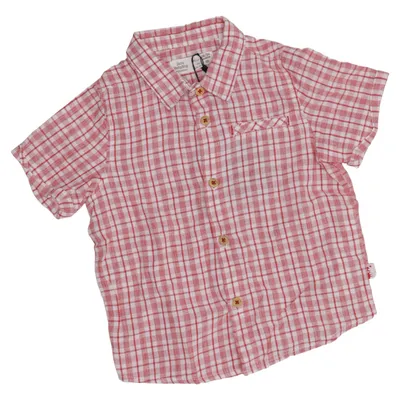 Chemise à manches courtes (Rouge, Blanc) de Zara BabyBoy Coton, Lin