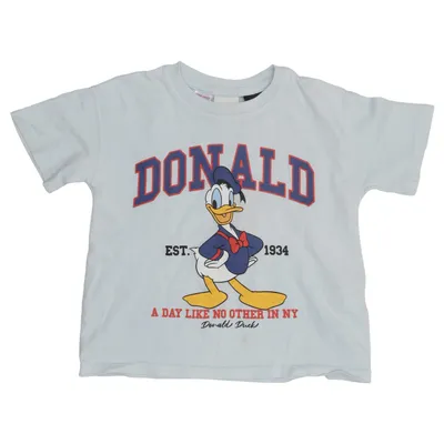 T-shirt (Blue, Multicolored) from Zara Cotton