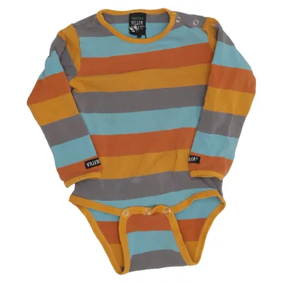 Body (Blå, Orange, Gul) från Villervalla Elastan, Ekologisk bomull