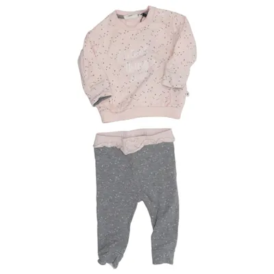 Loungewear (Pink, Grå) fra Feetje Elastan, Økologisk bomuld