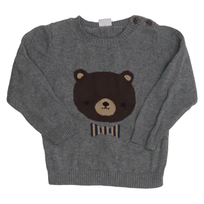 Strickpullover (Grau, Braun, Blau) von Baby by Lindex Baumwolle
