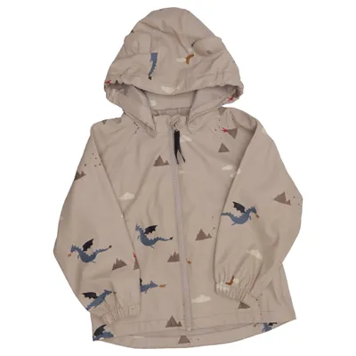 Regnjacka (Beige, Flerfärgad) från Liewood Polyuretan, Återvunnen polyester