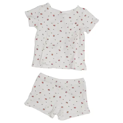 Pyjamas (Vit, Flerfärgad) från Coin de Rêve Ekologisk bomull