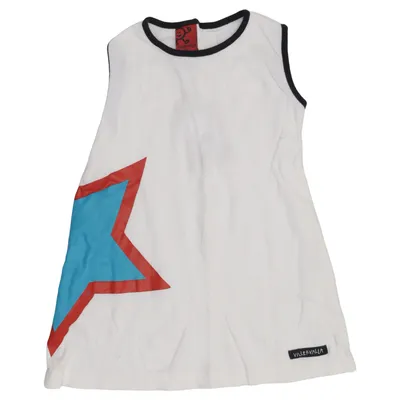 Jurk (Wit, Blauw, Rood) van Villervalla Katoen