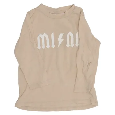 Långärmad t-shirt (Beige) från Mini Gina Tricot Bomull