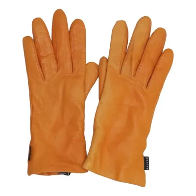 Läderhandskar (Orange) från Gaucho Skinn, Polyamid, Ull
